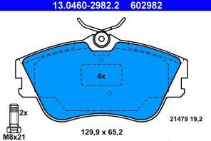 ATE 13.0460-2982.2 - Brzdové platničky -