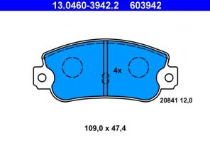 ATE 13.0460-3942.2 - Brzdové platničky -