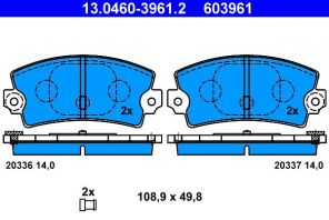ATE 13.0460-3961.2 - Brzdové platničky -