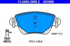 ATE 13.0460-3988.2 - Brzdové platničky -