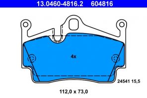 ATE 13.0460-4816.2 - Brzdové platničky -