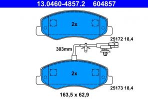 ATE 13.0460-4857.2 - Brzdové platničky -