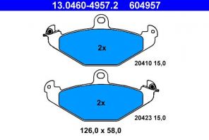 ATE 13.0460-4957.2 - Brzdové platničky -