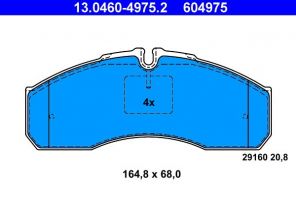 ATE 13.0460-4975.2 - Brzdové platničky -