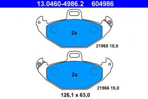 ATE 13.0460-4986.2 - Brzdové platničky -