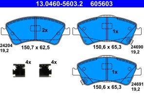 ATE 13.0460-5603.2 - Brzdové platničky -