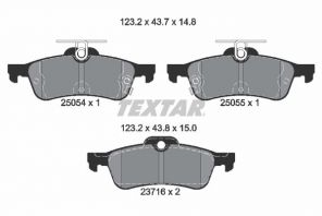 Textar 2505401 - Brzdové platničky -