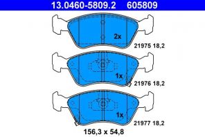 ATE 13.0460-5809.2 - Brzdové platničky -