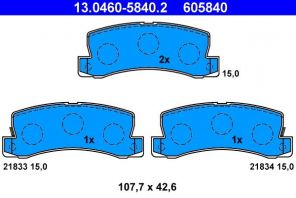 ATE 13.0460-5840.2 - Brzdové platničky -