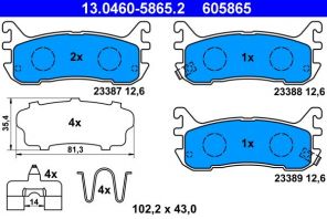 ATE 13.0460-5865.2 - Brzdové platničky -