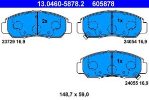 ATE 13.0460-5878.2 - Brzdové platničky -