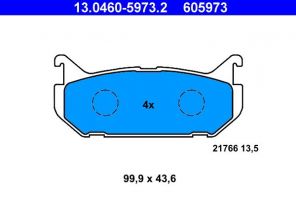 ATE 13.0460-5973.2 - Brzdové platničky -