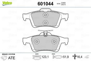 Valeo 601044 - Brzdové platničky -