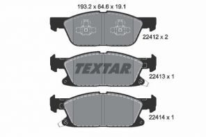 Textar 2241201 - Brzdové platničky -