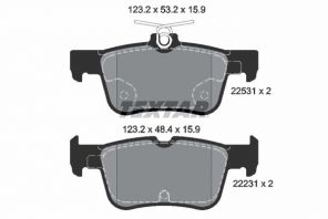 Textar 2253101 - Brzdové platničky -