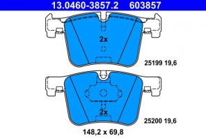 ATE 13.0460-3857.2 - Brzdové platničky -