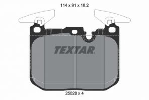 Textar 2502801 - Brzdové platničky -