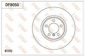 TRW DF8050 - Brzdový kotúč -