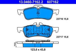 ATE 13.0460-7162.2 - Brzdové platničky -