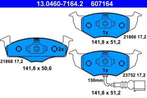ATE 13.0460-7164.2 - Brzdové platničky -