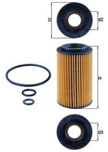 Knecht OX 153/7D2 - Olejový filter -