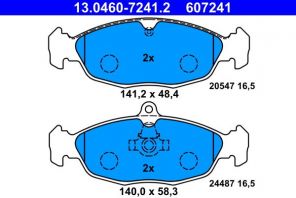 ATE 13.0460-7241.2 - Brzdové platničky -