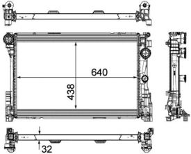 Mahle CR 1684 000P - Chladič vody -