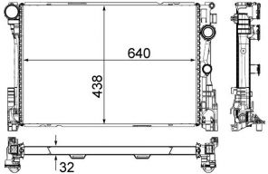 Mahle CR 83 000P - Chladič vody -