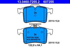 ATE 13.0460-7255.2 - Brzdové platničky -