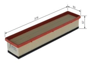 Bosch F 026 400 051 - Vzduchový filter