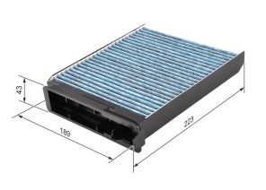 Bosch 0 986 628 502 - Peľový filter