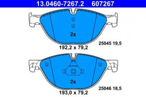 ATE 13.0460-7267.2 - Brzdové platničky -