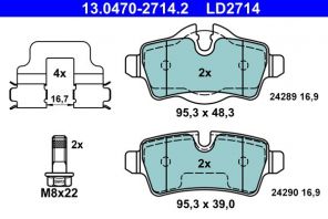 ATE 13.0470-2714.2 - Brzdové platničky -