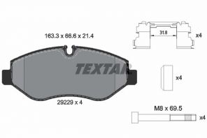 Textar 2922901 - Brzdové platničky -