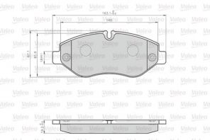 Valeo 872229 - Brzdové platničky -