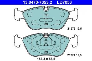 ATE 13.0470-7053.2 - Brzdové platničky -