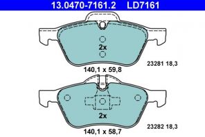 ATE 13.0470-7161.2 - Brzdové platničky -