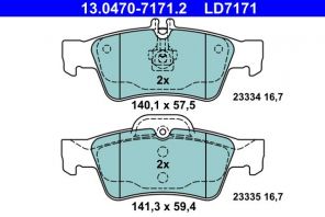ATE 13.0470-7171.2 - Brzdové platničky -