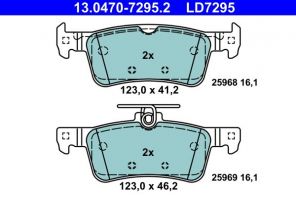 ATE 13.0470-7295.2 - Brzdové platničky -