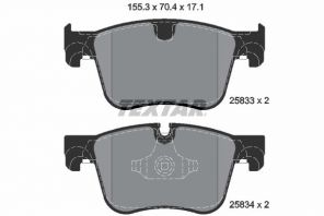 Textar 2583301 - Brzdové platničky -
