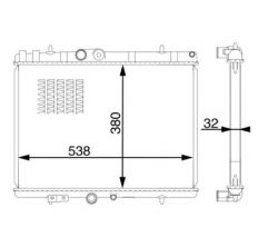 Mahle CR 1599 000S - Chladič vody -