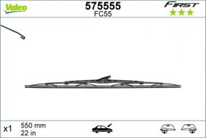 Valeo 575555 - Stieracia lišta -