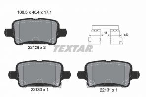 Textar 2212901 - Brzdové platničky -