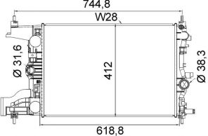 Mahle CR 2116 000S - Chladič vody -