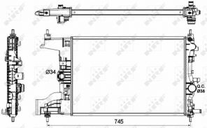 NRF 53148 - Chladič vody -