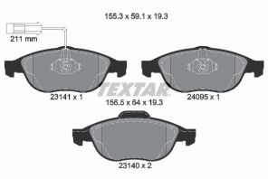 Textar 2314101 - Brzdové platničky -