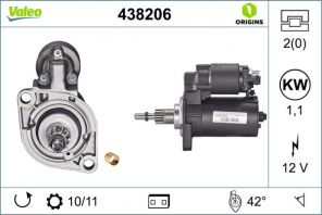 Valeo 438206 - Štartér -