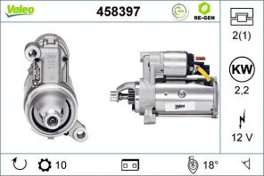 Valeo 458397 - Štartér -