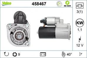 Valeo 458467 - Štartér -