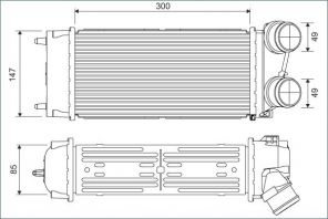 Valeo 817845 - Chladič plniaceho vzduchu -